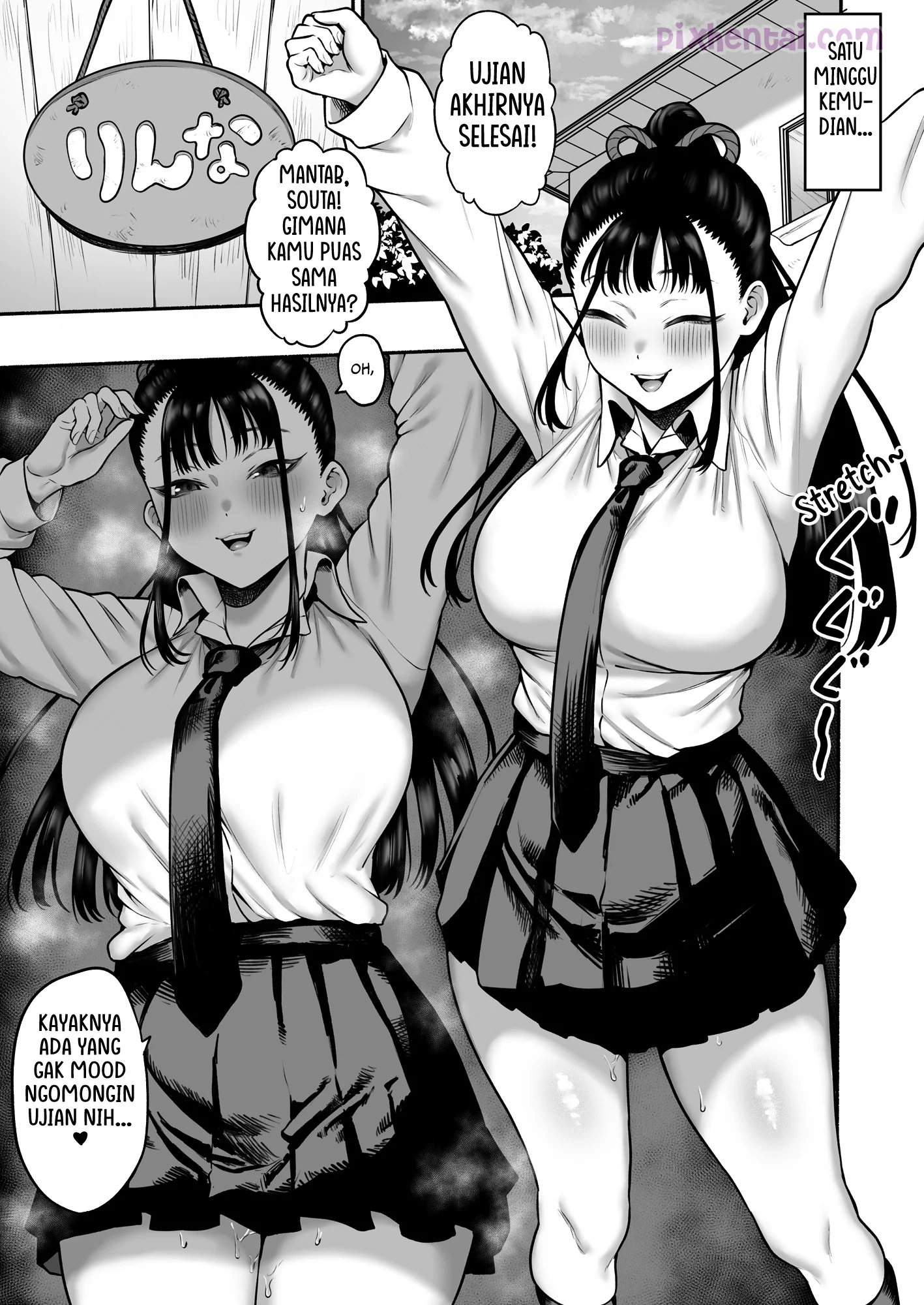 Komik hentai xxx manga sex bokep Getting Seduced into Lovey Dovey Sex by My Busty Childhood Friend Girlfriend 24
